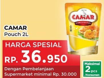 Promo Harga Camar Minyak Goreng 2000 ml - Yogya