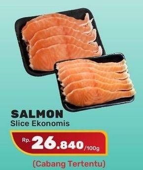 Promo Harga Salmon Fillet Slice Ekonomis per 100 gr - Yogya