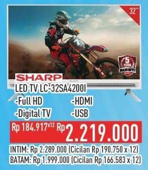 Promo Harga Sharp LC-32SA4200i | LED TV  - Hypermart