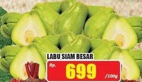 Promo Harga Labu Siam Besar per 100 gr - Hari Hari