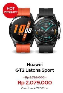 Promo Harga HUAWEI Watch GT2 Sport Latona  - Erafone