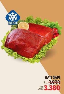 Promo Harga Beef Liver (Hati Sapi) per 100 gr - LotteMart