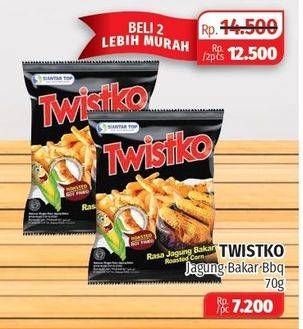 Promo Harga TWISTKO Snack Jagung Bakar Jagung Bakar, BBQ 70 gr - Lotte Grosir