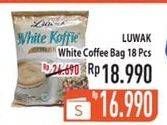 Promo Harga Luwak White Koffie per 18 sachet 20 gr - Hypermart