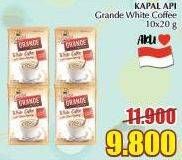 Promo Harga Kapal Api Grande White Coffee per 10 pcs 20 gr - Giant
