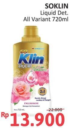 Promo Harga So Klin Liquid Detergent All Variants 720 ml - Alfamidi