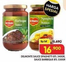 Promo Harga DEL MONTE Cooking Sauce Barbeque, Spaghetti 330 gr - Superindo
