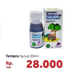 Promo Harga TEMPRA Syrup Paracetamol 30 ml - Carrefour