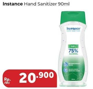 Promo Harga INSTANCE Hand Sanitizer Liquid Spray 90 ml - Carrefour