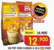 Promo Harga 365 Pop Corn Caramel, Cheese 150 gr - Superindo