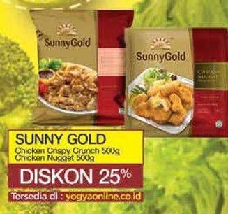 SUNNY GOLD Chicken Crispy Crunch 500g, Chicken Nugget 500g