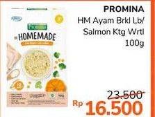 Promo Harga PROMINA Bubur Bayi Homemade Ayam Brokoli Labu Kuning, Salmon Kentang Wortel 100 gr - Alfamidi