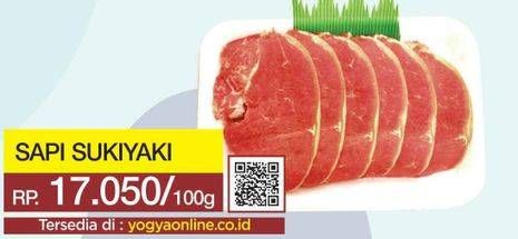 Promo Harga Sapi Sukiyaki per 100 gr - Yogya