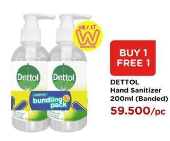 Promo Harga DETTOL Hand Sanitizer 200 ml - Watsons