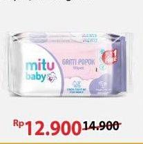 Promo Harga Mitu Baby Wipes Ganti Popok Pink Sweet Rose, Blue Charming Lily, Purple Playful Fressia 50 pcs - Alfamart