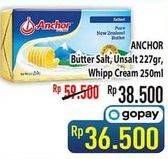 ANCHOR Butter Salt, Unsalted 227 g/ Whipp Cream 250 mL