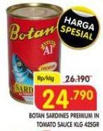 Promo Harga Botan Sardines Premium In Tomato Sauce 425 gr - Superindo