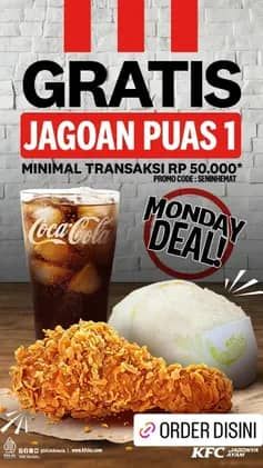 Promo Harga Gratis Jagoan Puas 1  - KFC