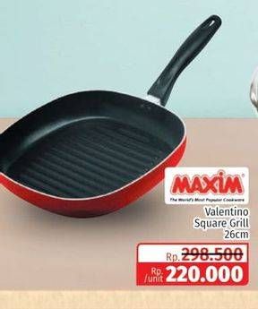 Promo Harga MAXIM Valentino Square Grill 26 Cm  - Lotte Grosir