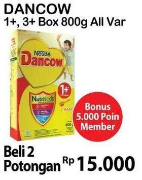 Promo Harga DANCOW Excelnutri 1+/3+ All Variants per 2 box 800 gr - Alfamart
