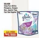 Promo Harga Glade One For All Exotic Flower, Ocean Escape, Jasmine Tea 70 gr - Alfamart