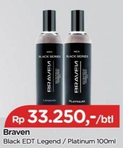 Promo Harga BRAVEN Eau De Parfum Black Legend, Black Platinum 100 ml - TIP TOP