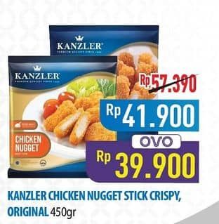 Promo Harga Kanzler Chicken Nugget Stick Crispy, Original 450 gr - Hypermart