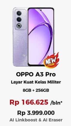 Promo Harga Oppo A3 Pro 8/256 GB  - Erafone