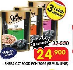 Promo Harga SHEBA Cat Food All Variants 70 gr - Superindo