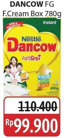 Promo Harga Dancow FortiGro Susu Bubuk Full Cream 800 gr - Alfamidi