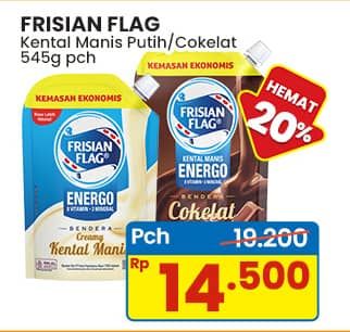 Promo Harga Frisian Flag Susu Kental Manis Cokelat, Putih 200 gr - Indomaret