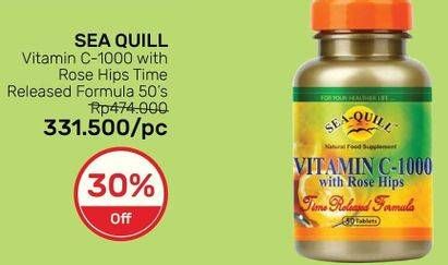 Promo Harga SEA QUILL Vitamin C-1000 with Rose Hips 50 pcs - Guardian