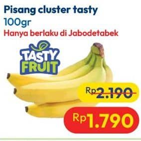 Promo Harga Tasty Pisang Cluster per 100 gr - Hypermart
