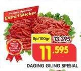 Promo Harga Daging Giling Sapi Spesial per 100 gr - Superindo