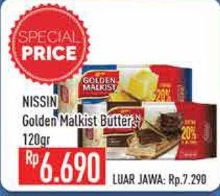Promo Harga NISSIN Golden Malkist Butter 120 gr - Hypermart