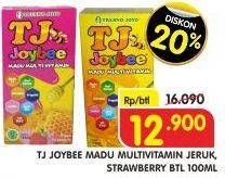 Promo Harga TRESNO JOYO Joybee Madu Multivitamin Jeruk, Strawberry 100 ml - Superindo