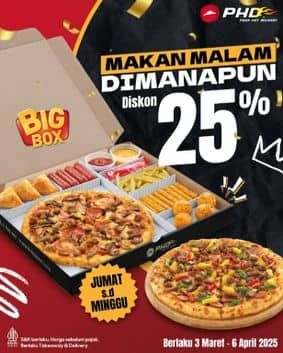 Promo Harga Diskon 25%  - Pizza Hut