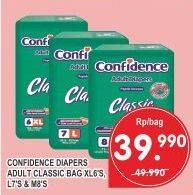 Promo Harga CONFIDENCE Adult Diapers Classic M8, L7, XL6  - Superindo