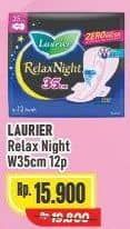 Promo Harga Laurier Relax Night 35cm 12 pcs - Alfamart