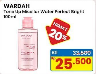 Promo Harga Wardah Perfect Bright Tone Up Micellar  - Indomaret