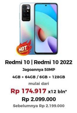 Promo Harga XIAOMI Redmi 10/ Redmi 10 2022  - Erafone