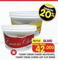 Promo Harga Yummy Cream Cheese Neufghatel, Light 200 gr - Superindo