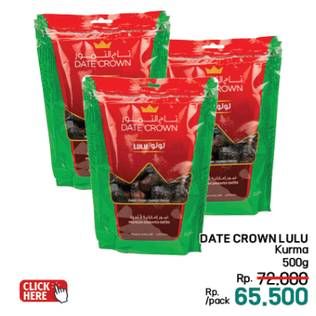 Promo Harga Date Crown Kurma Premium 500 gr - LotteMart