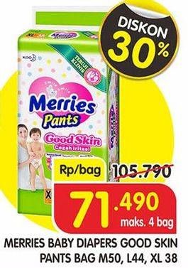 Promo Harga Merries Pants Good Skin M50, L44, XL38  - Superindo