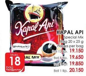 Promo Harga Kapal Api Kopi Bubuk Special Mix 20 pcs - Lotte Grosir
