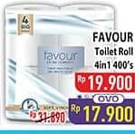 Promo Harga Favour Toilet Roll Tissue 400 sheet - Hypermart