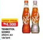 Promo Harga Sosro Teh Botol All Variants 450 ml - Alfamart