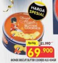 Promo Harga Monde Butter Cookies 454 gr - Superindo