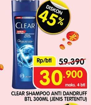 Promo Harga Clear Shampoo 300 ml - Superindo