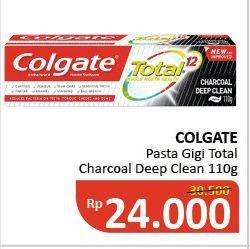 Promo Harga COLGATE Toothpaste Charcoal Deep Clean Gel 110 gr - Alfamidi